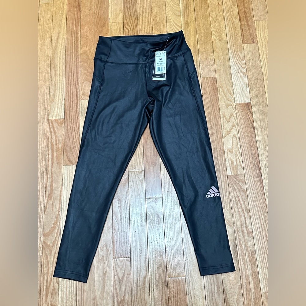 Adidas Black Performance Leggings - Picture 2 of 7